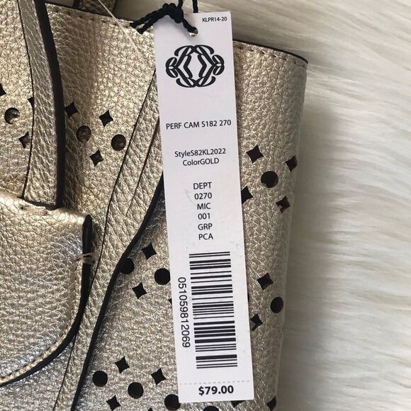 NWT Kate Landry Gold Laser Cut Tote - Picture 2 of 7